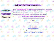 Tablet Screenshot of mayfairamusement.com